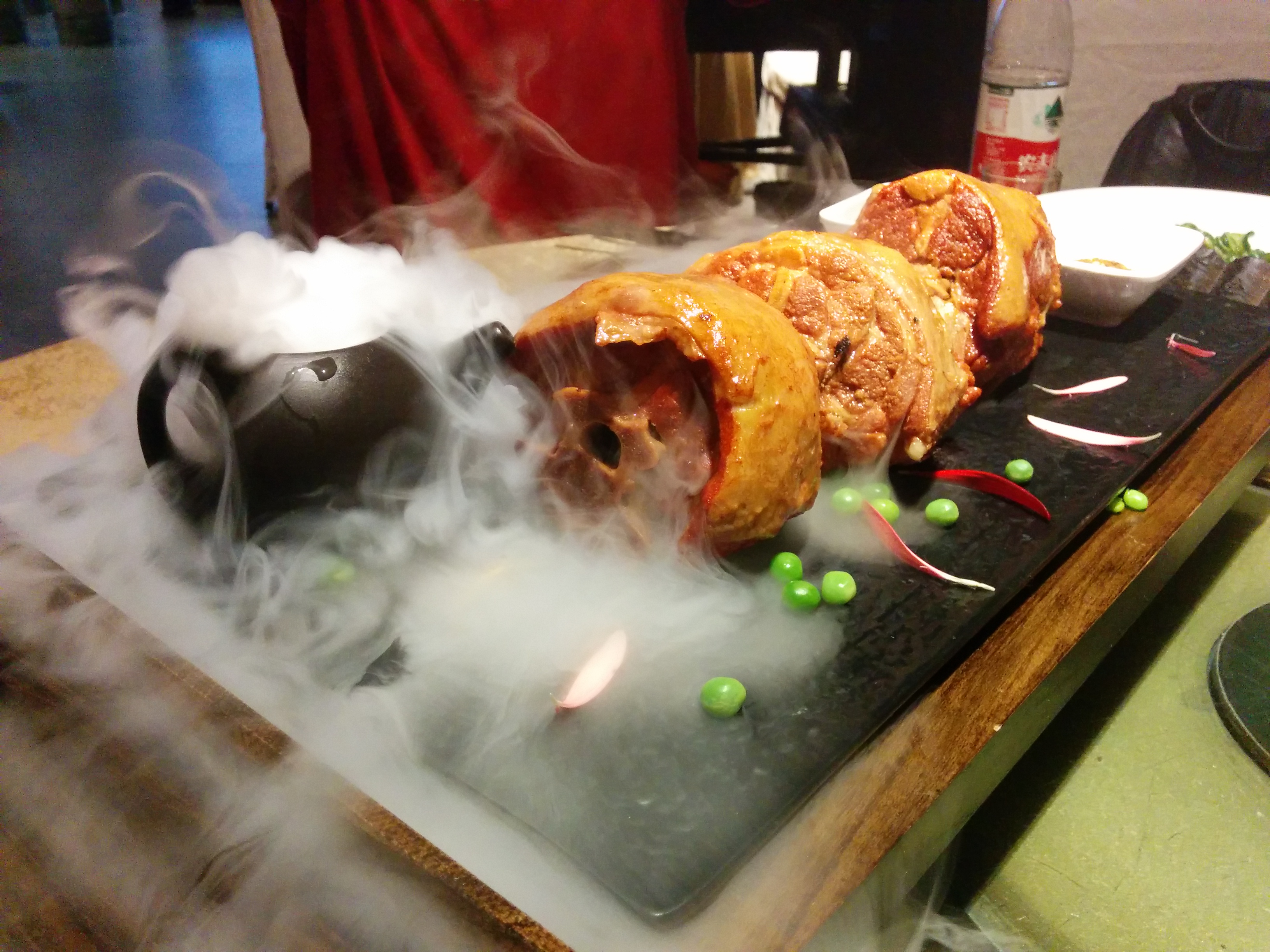 Dry ice lamb neck